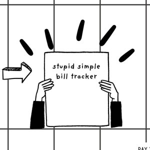Super Simple Printable Bill Payment Tracker for Neurodivergent and Creative Types | Monthly Bill Tracker | Bill Calendar | Bill Organizer