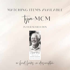 Minimalist Funeral Program Template with Photo Collage, Celebration of Life Memorial Service Template, Obituary Template, Printable, #MCM image 11