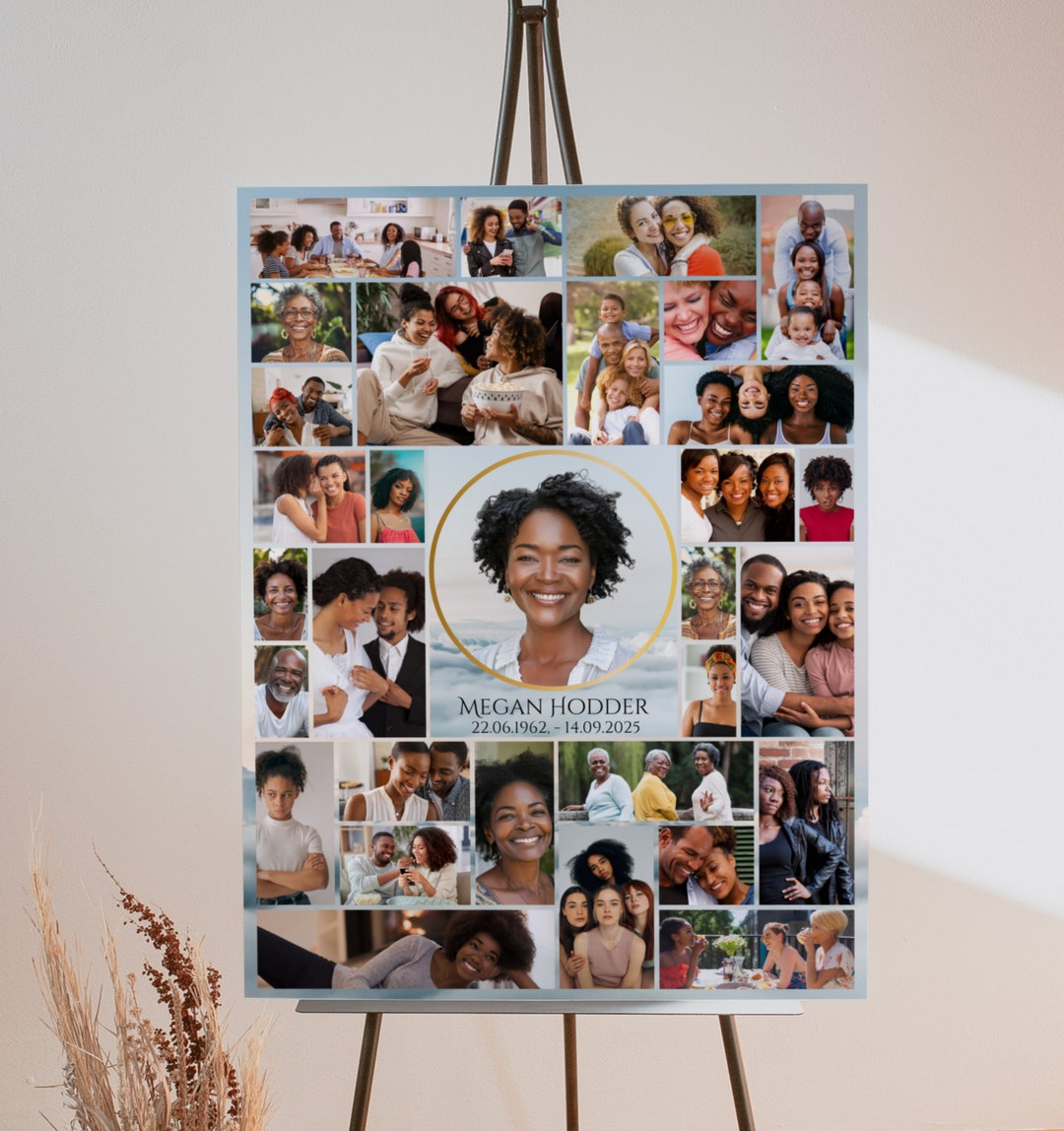 Large Photo Collage, Poster Collage Template for 31 Photos, Poster Size ...