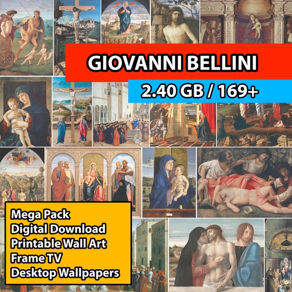 170+ Giovanni Bellini | Famous Painting Collection | High-Resolution Digital Art Resources | Instant Digital Download