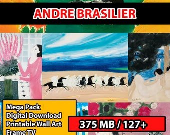 127+ Andre Brasilier | Famous Painting Collection | High-Resolution Digital Art Resources | Instant Digital Download