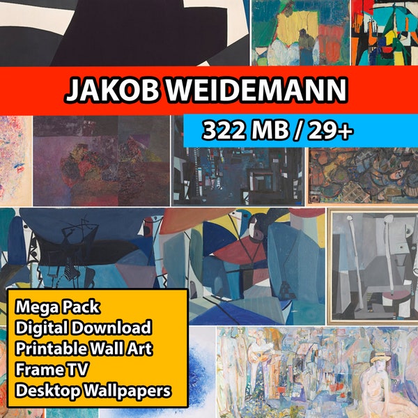 29+ Jakob Weidemann | Famous Painting Collection | High-Resolution Digital Art Resources | Instant Digital Download