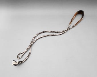 Large Handwoven Alpaca Balearic Shepherd Sling, Inca Andean Huaraca W’araka