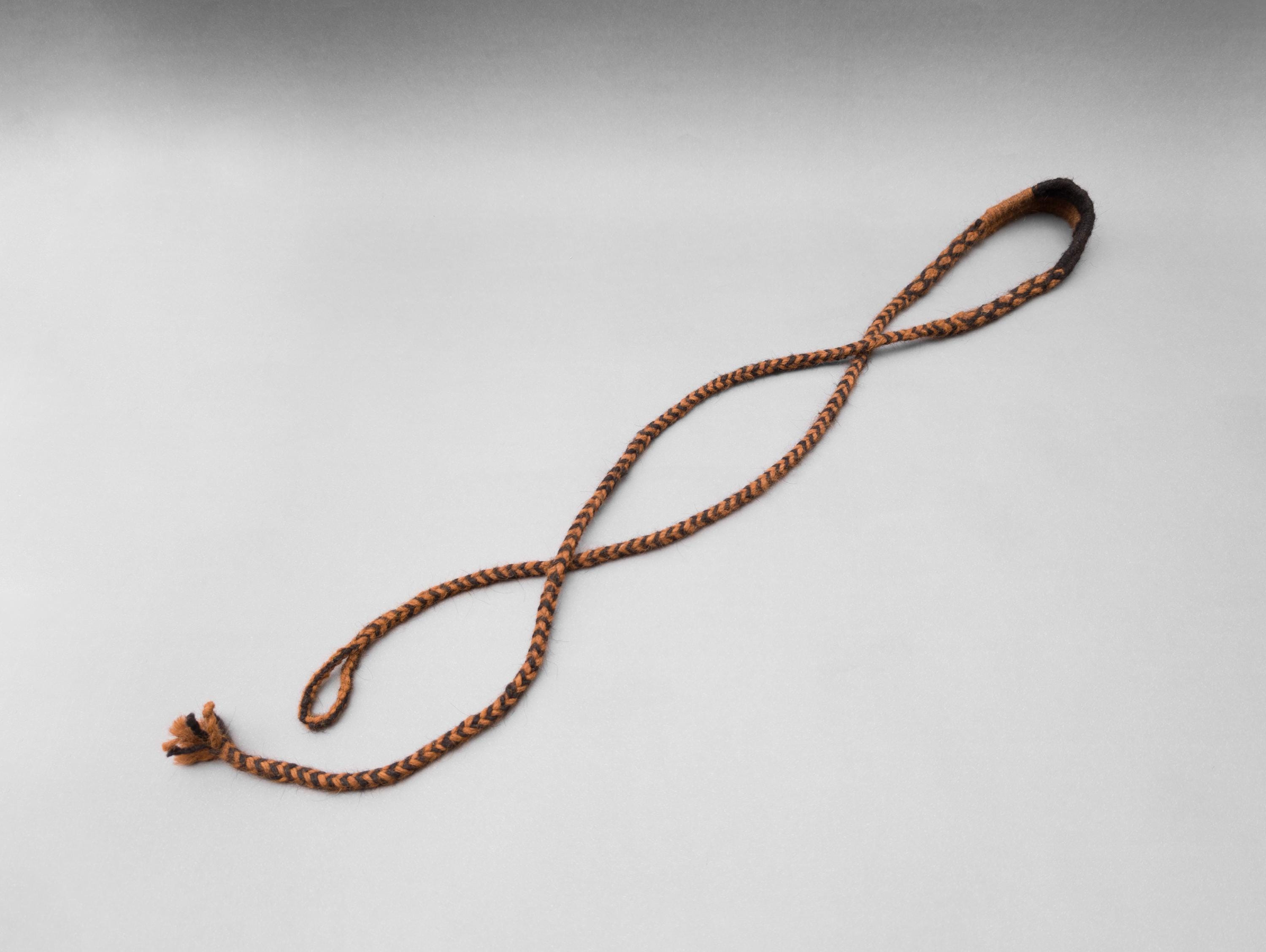 Large Handwoven Alpaca Balearic Shepherd Sling, Inca Andean Huaraca W’araka