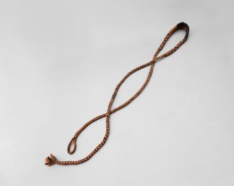 Shepherd Sling, Large Handwoven Alpaca Wool Huaraca, Andean Balearic Stone Thrower, Bolivia