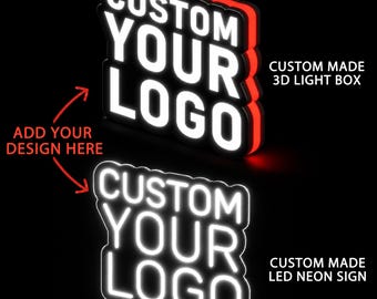 Custom Logo Sign, Business Logo LED Sign, Custom LED Neon Sign, Personalized Store Sign, Bar Restaurant Shop Office Sign