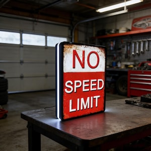 Vintage Speed Shop Signs - Etsy