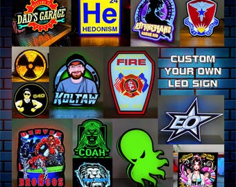 Custom LED Lightbox Sign: Personalized Bar & Home Decor