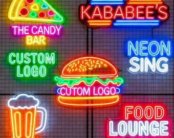 Custom LED Neon Sign, Personalized Logo, Wedding Decor