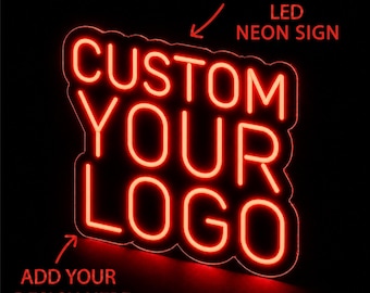 Custom Logo Neon Sign, Business LED Neon Sign, Gamer Room Neon Sign, Personalized Company Logo Sign, Gaming Setup Decor, Shop Office Sign