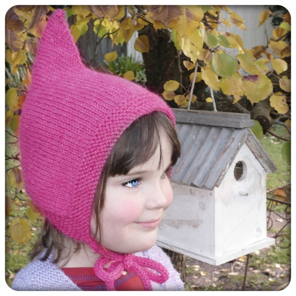 ANLEITUNG PDF Lutin Mütze Stricken Knit Baby Kleinkind Kind Pixie Bonnet DIGITAL