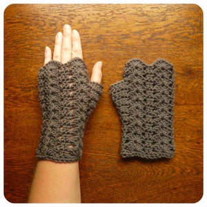 Glorieux Crochet PATTERN PDF Fingerless Gloves Mitts Digital Email DK