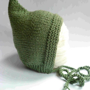 PATTERN PDF Lutin Hat Knitting Knit Baby Toddler Child Pixie Bonnet DIGITAL image 2