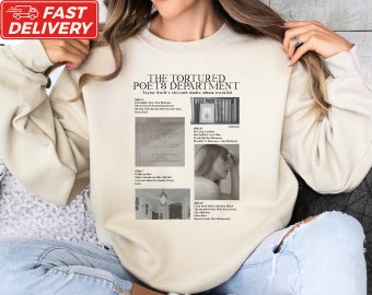 The Tortured Poets Department Crewneck | TTPD New Album Shirt | TS New Album Sweatshirt Gift for Swiftie Fan | TTPD Merch