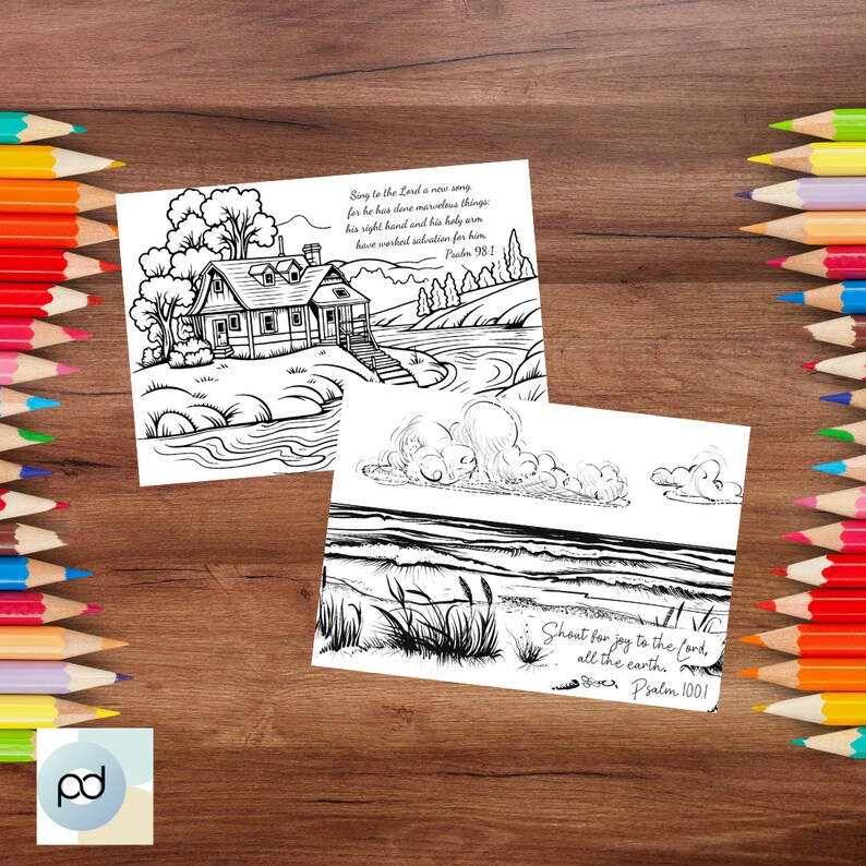 10 Printable Scripture Coloring Pages, Faith Based Coloring, Bible