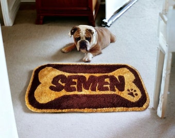 Personalized animal mat, Custom Tufted Carpet for pets, Custom Dog rag, handmade carpet,dog accessory, Blanket Dog Bed