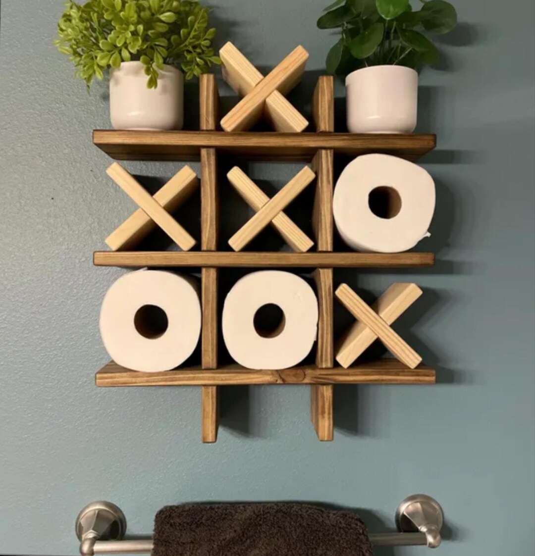 Tic Tac Toe Toilet Paper Holder Diy