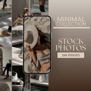 Minimalism Aesthetic Stock Photos Social Media Instagram Girl Boss Stock Photo Collection Neutral Toned Image Faceless Digital Marketing Kit