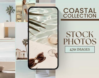 Coastal Tropical Stock Photos Social Media Instagram Summer Beach Stock Photos Light and Airy Instagram Reels Cover Digital Marketing Photos