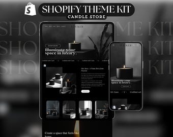 Elegantes Website Template - Luxus Shopilly Template Aesthetic Theme Kit 2019
