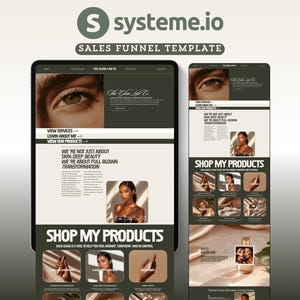 Systeme.io Landing Page Website Template Systemeio Sales Funnel Products, Course, Coaching Funnel Systeme Minimalist Template Set Sales Page