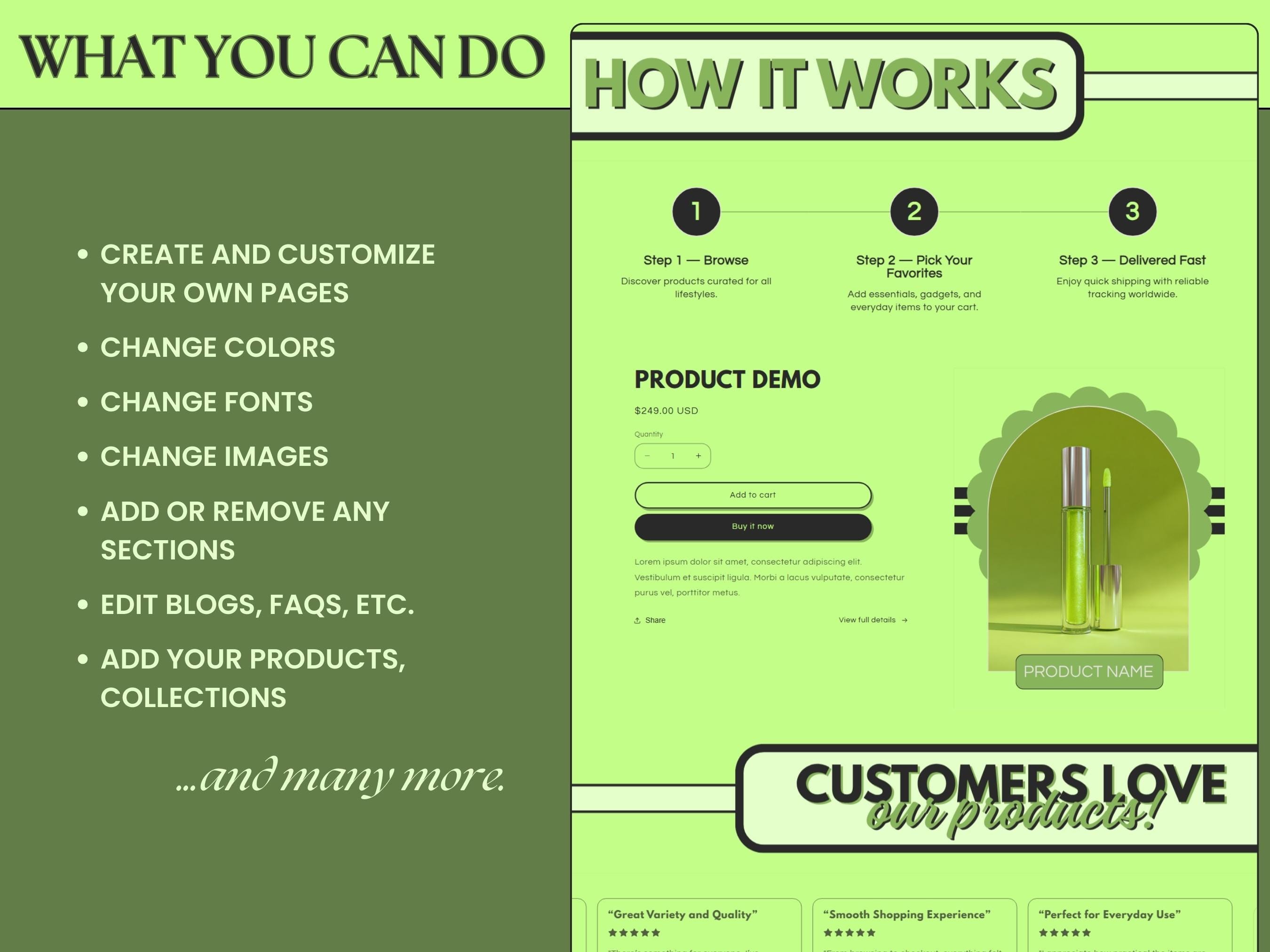 Shopify Theme Kit for Selling Products Shopify Website Template General ...