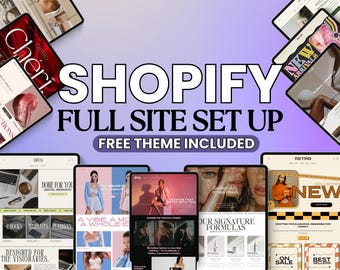 Complete Shopify-website-installatie, inclusief Shopify TemplatesCove-thema's, Shopify-ontwerp, webdesign, Shopify-thema-installatie en een gratis Shopify-thema.