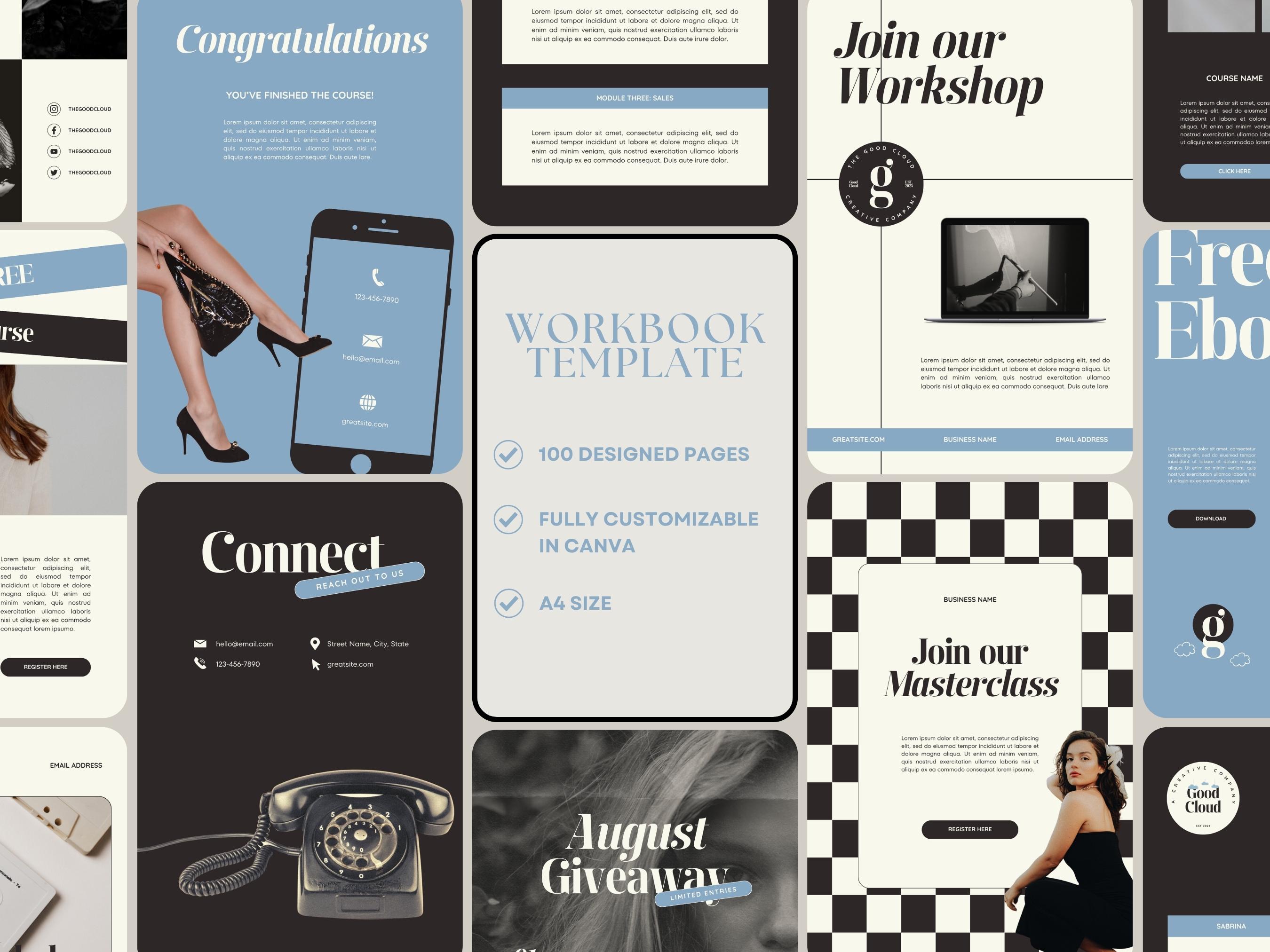 Ebook Canva Template Workbook Business Template for Coaches Course ...