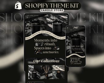 Elegantes Website Template - Luxus Shopilly Template Aesthetic Theme Kit 2019