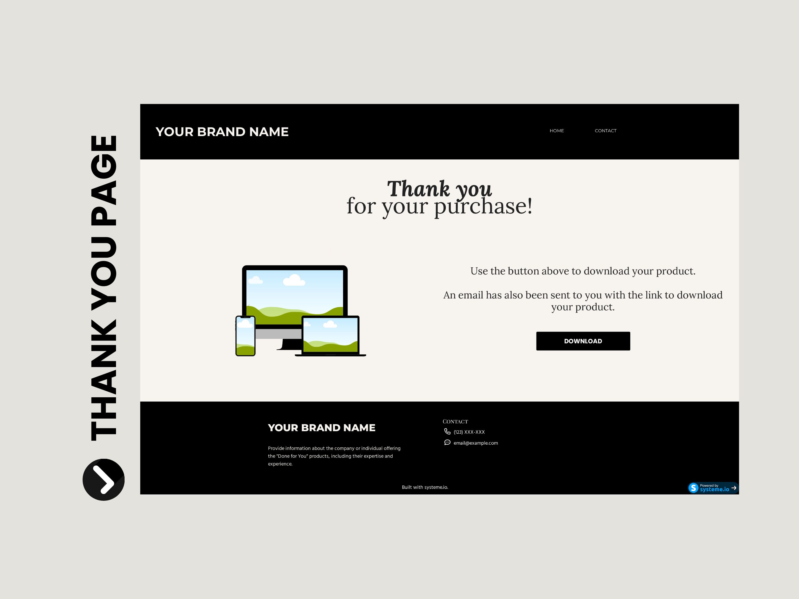 Systemeio Landing Page Website Template Systeme io Sales Funnel for