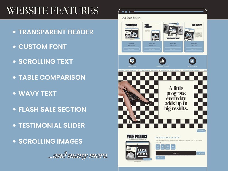 Shopify Theme Kit for Selling Digital Products Shopify Website Template ...