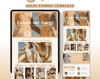 Systeme.io Landing Page Website Template Systemeio Sales Funnel Products, Course Coaching Funnel Systeme Minimalist Template Neutral Theme