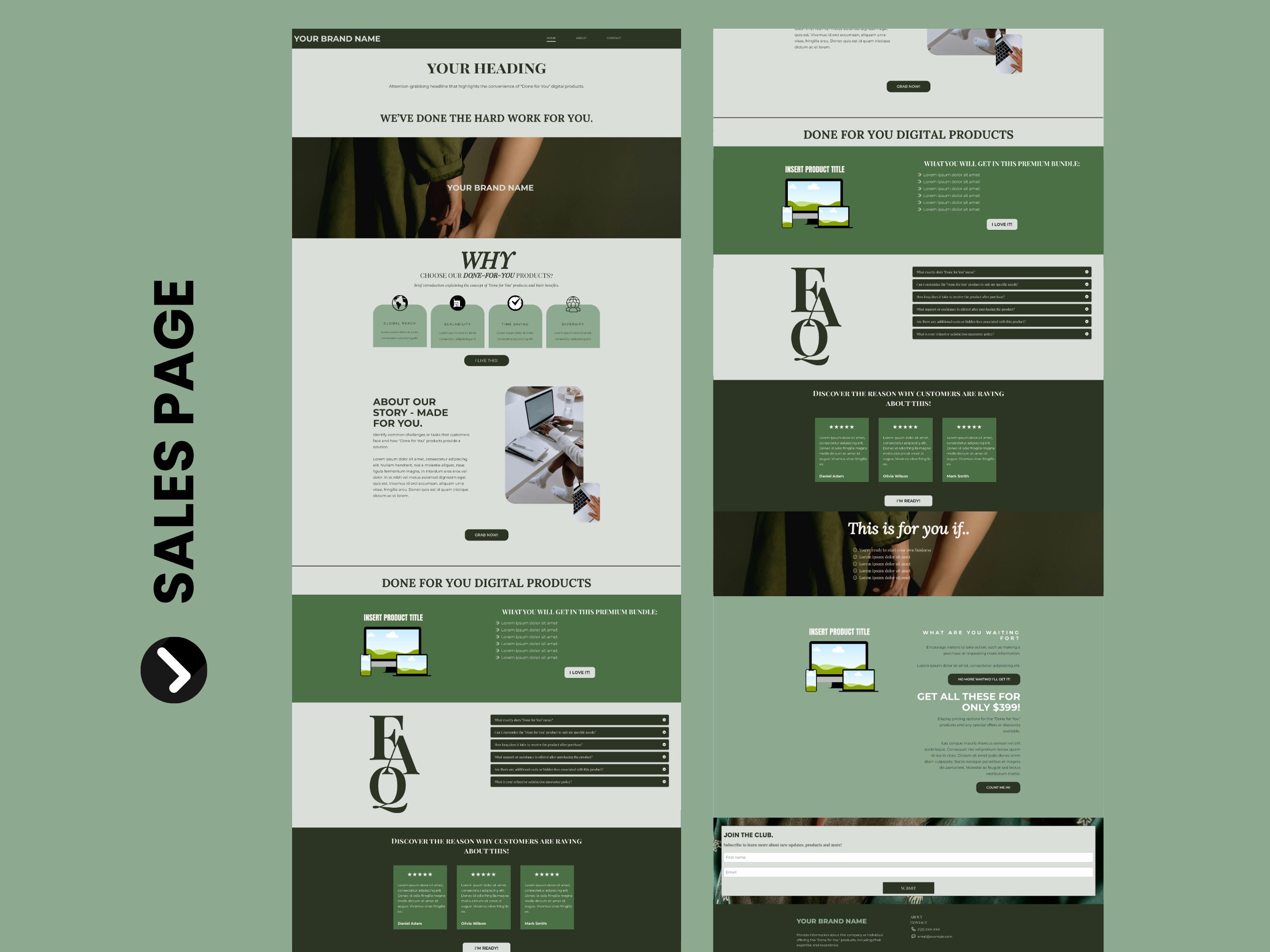 Systemeio Landing Page Website Template Systeme io Sales Funnel for