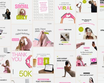 Social Aesthetic Instagram Post Template Social Media Canva Instagram Bundle Social Media Managers Coach Canva Business Instagram Minimalist