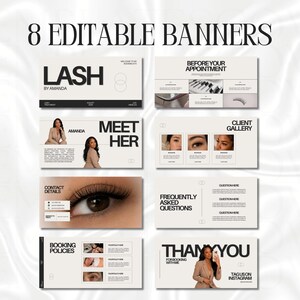 Lash Acuity Scheduling Template Lashtech Website Acuity Schedule Site Lash Acuity DIY Canva Lashes Stylist Acuity Booking Lash Site Acuity image 2