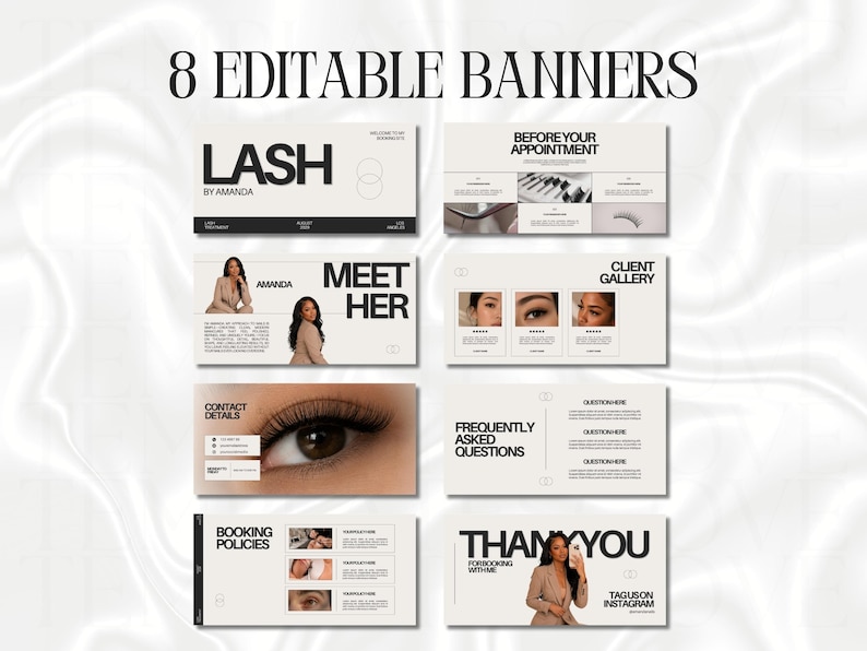 Lash Acuity Scheduling Template Lashtech Website Acuity Schedule Site Lash Acuity DIY Canva Lashes Stylist Acuity Booking Lash Site Acuity image 2
