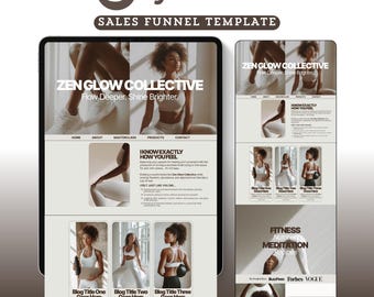 Systeme.io Landing Page Website Template Systemeio Sales Funnel Products, Course Coaching Funnel Systeme Minimalist Template Neutral Theme