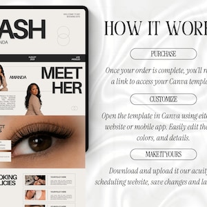 Lash Acuity Scheduling Template Lashtech Website Acuity Schedule Site Lash Acuity DIY Canva Lashes Stylist Acuity Booking Lash Site Acuity image 6