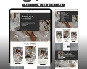 Systeme.io Landing Page Website Template Systemeio Sales Funnel Products, Course Coaching Funnel Systeme Minimalist Template Girl Boss Theme