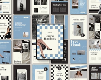 Ebook Canva Template Workbook Business Template for Coaches Course Creators Creatives Done for You Editable Aesthetic Course Workbook Canva