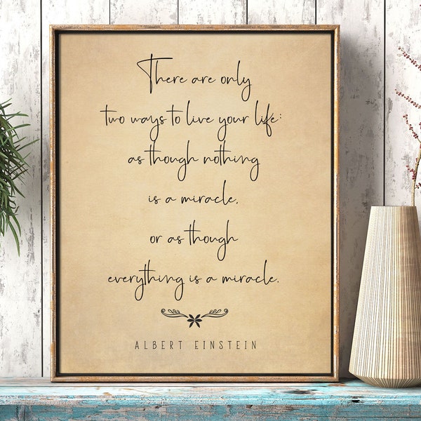 Einstein Quote - Etsy