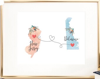 New Jersey Wall Art Etsy