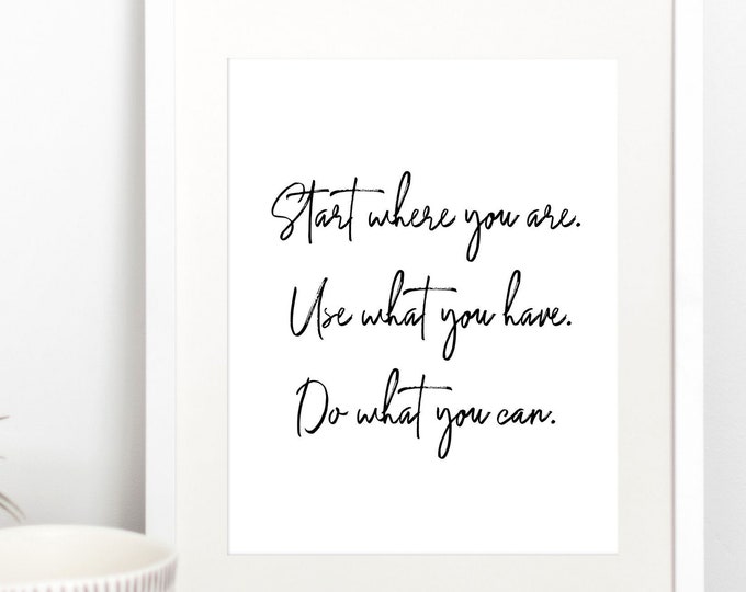 Start Where You Are Print /