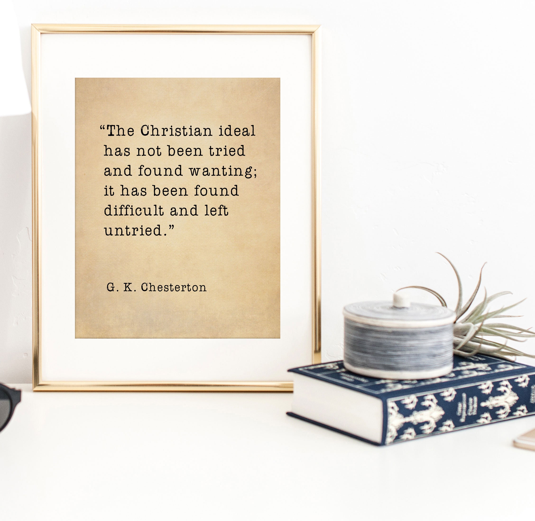 G K Chesterton Quote Print G K Chesterton Print Theology Etsy