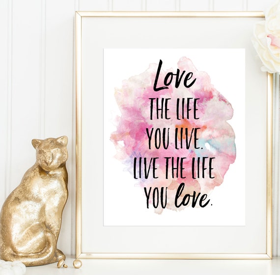 Bob Marley Print Bob Marley Quote Love The Life You Live Etsy Singapore