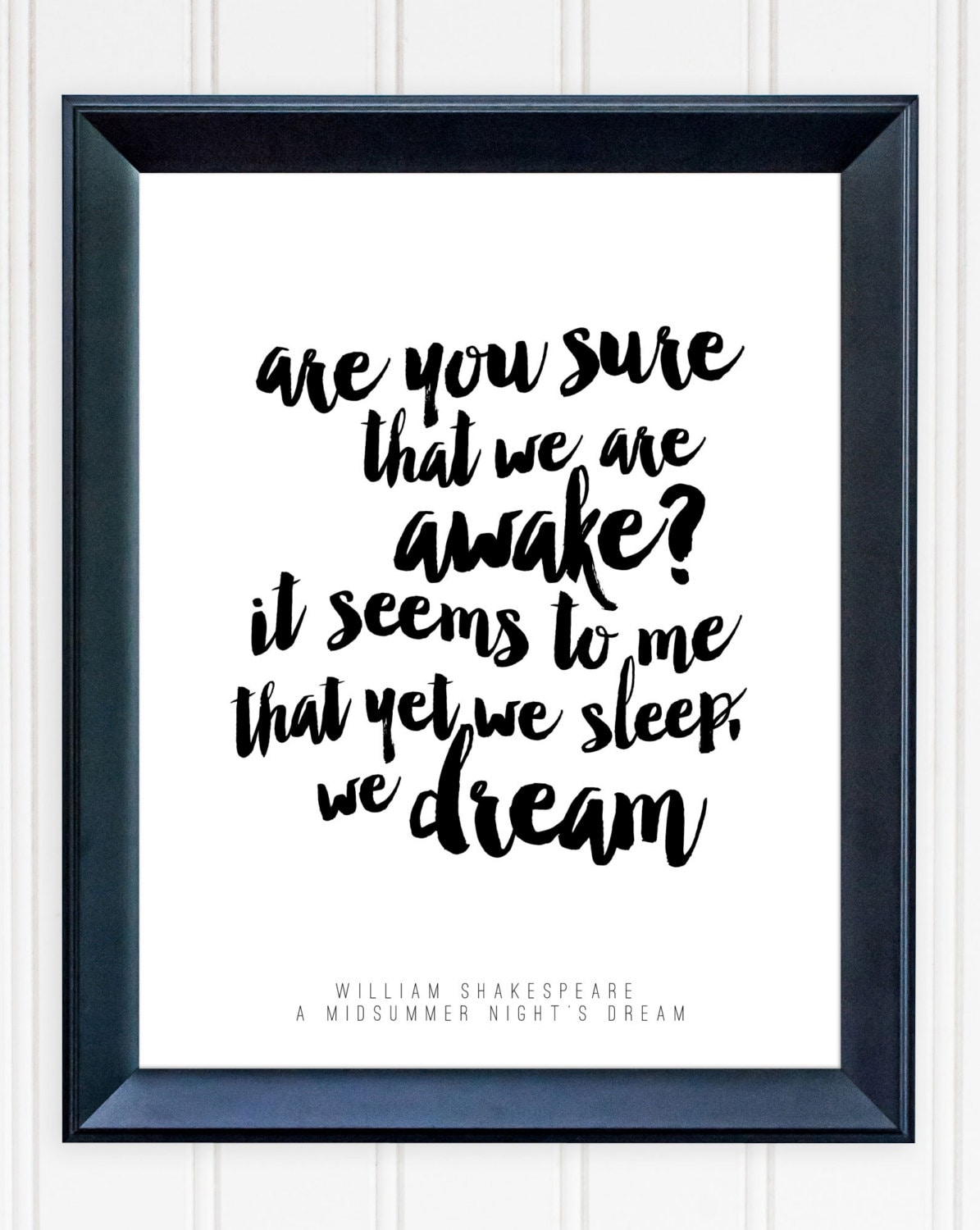 Midsummer Night S Dream Quotes Shakespeare Quote / A Midsummer Night's Dream / Are You | Etsy