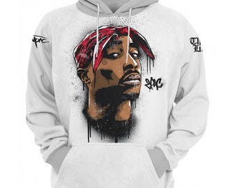 Unisex Tupac Shakur Hoodie Sweatshirt Alle Größen erhältlich