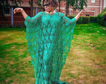 Green Lacey Bubu Gown With Inner Dress, Long African Maternity Dress, 9ja Native Wear, African Tradition Asoebi Dress, Owambe Cultural Wear