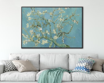 Van Gogh Almond Blossom Canvas Print: Framed Fine Art Reproduction