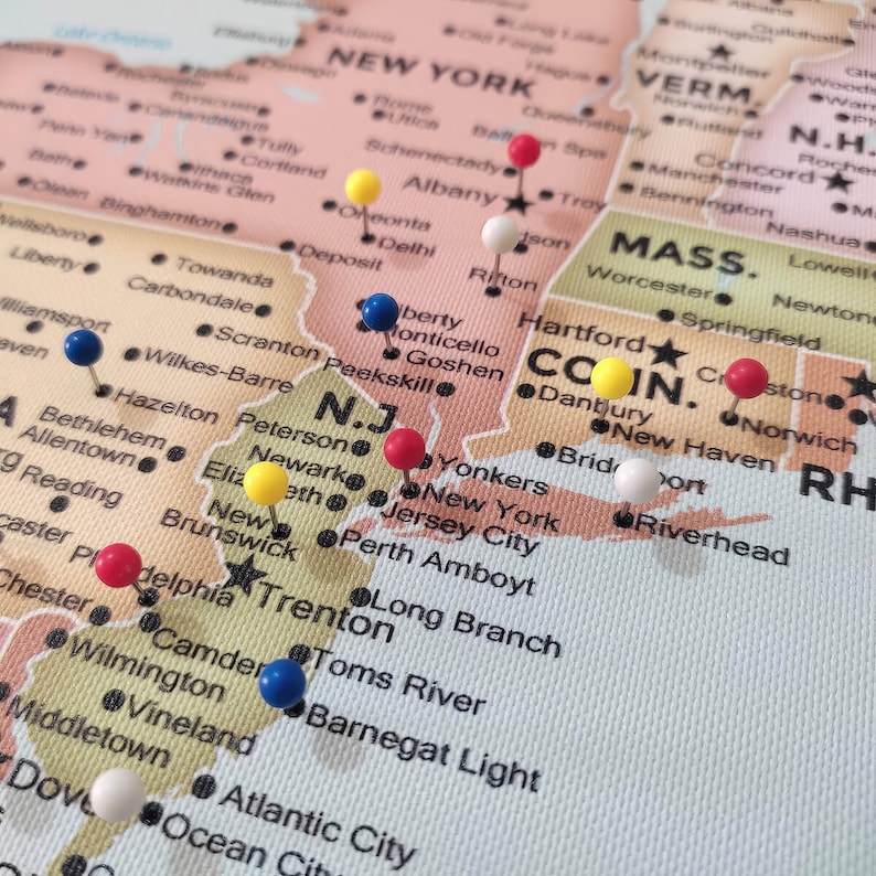 Push Pin Usa Map